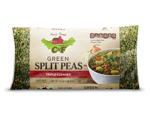 C&F Green Split Peas 1/25 lb