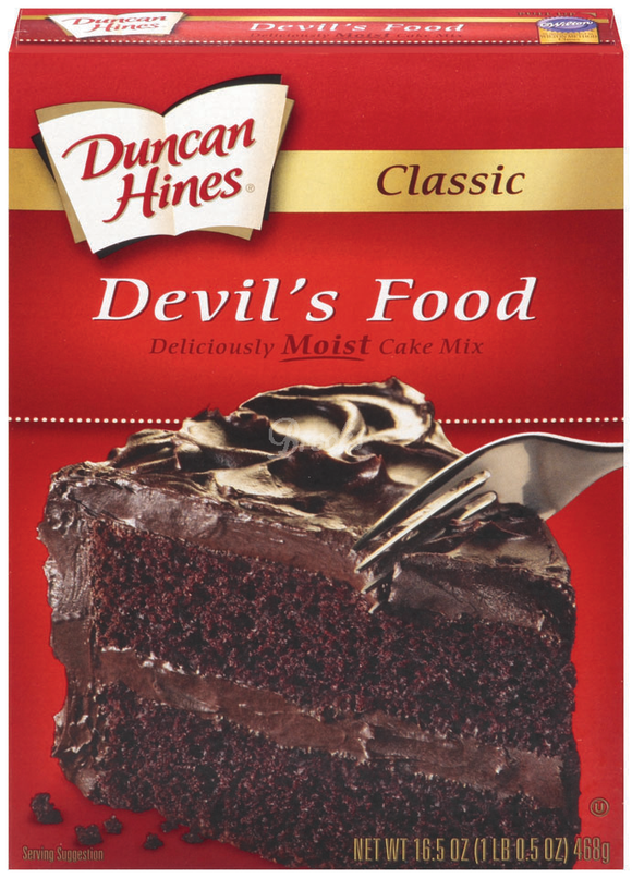 DUNCAN HINES Cake Mix, Devils Food 12/16.5 oz
