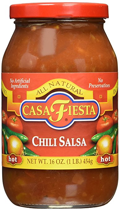 CASA FIESTA Chili Salsa, Hot 12/16 oz