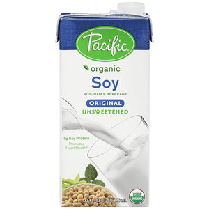 PACIFIC Soy Organic-Unsweetened 12/32 oz