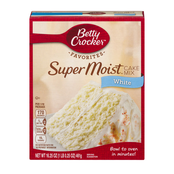 BETTY CROCKER White Cake Mix 12/16.25 oz