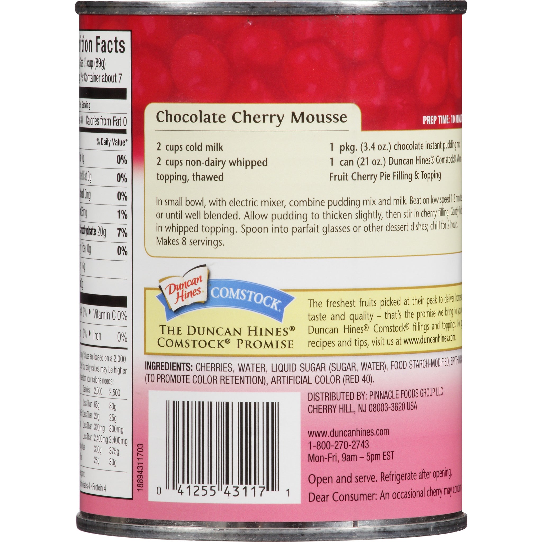 COMSTOCK Cherry Pie Filling 12/21 oz – Pacific Commerce