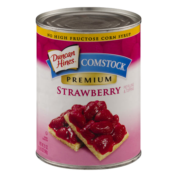 COMSTOCK Strawberry Pie Filling 12/21 oz