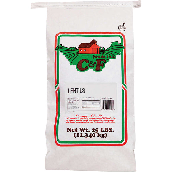 C&F Lentils Brown 1/25 lb
