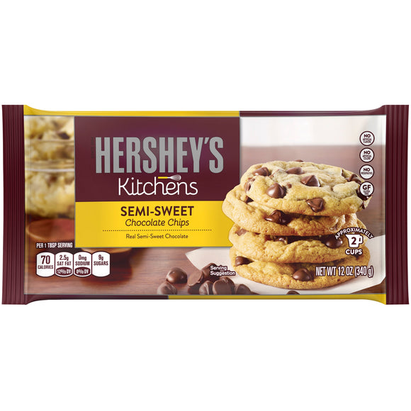 HERSHEY'S Semi-Sweet Chocolate Chips 12/12 oz
