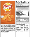 LAYS Potato Chips, Cheddar & Sour Cream 12/6.5 oz