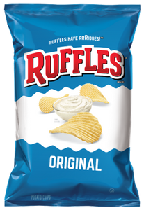 RUFFLES Potato Chips, Original 15/6.5 oz