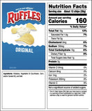 RUFFLES Potato Chips, Original 15/6.5 oz