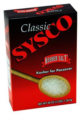 SYSCO Classic Kosher Salt 12/3 lb