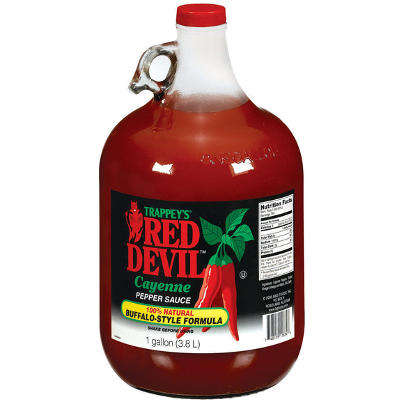 TRAPPEY'S RED DEVIL Hot Sauce, Original 4/1 gal
