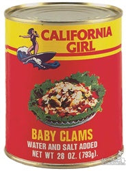 CALGIRL Whole Baby Clams 12/28 oz